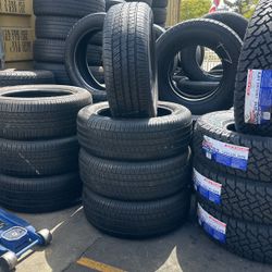 235/55R18 GOODYEAR A SET OF FOUR USED TIRES