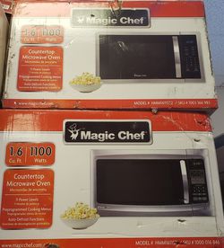 Magic Chef 1.6 cu.ft. Countertop Microwave in Stainless Steel