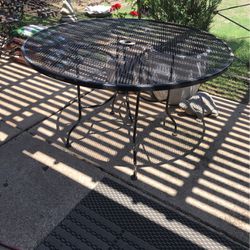 Patio Table Wrought Iron In