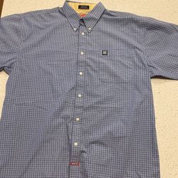 Men’s, XL button Up Plaid Shirt - GREAT condition 