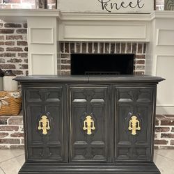 Refinished Antique Art Decco Drexel Bar / Server / Small Buffet / Sideboard / Entryway Piece / Island with Cabinets