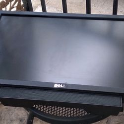 DELL 24.5"-Inch With Audio Sound Bar Speaker