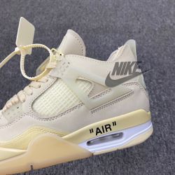 Off-White x Air Jordans AJ4 Retro'Cream/Sail'OWAJ RETRO for Sale in Brooklyn,  NY - OfferUp