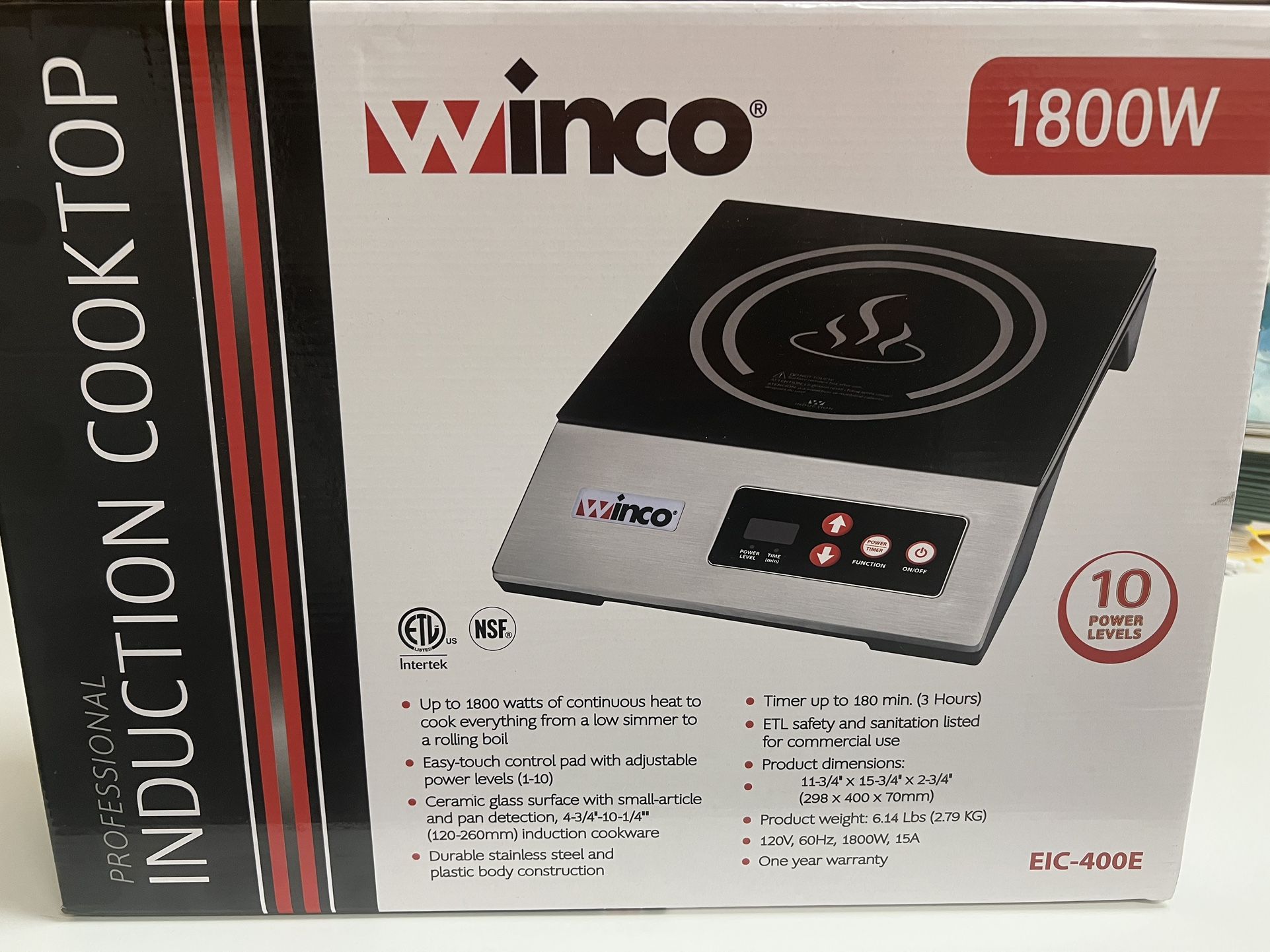 Winco Induction Cooktop