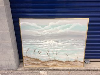 J. Allen signed oil painting on huge 40” by 50 “ canvas rare & HTF