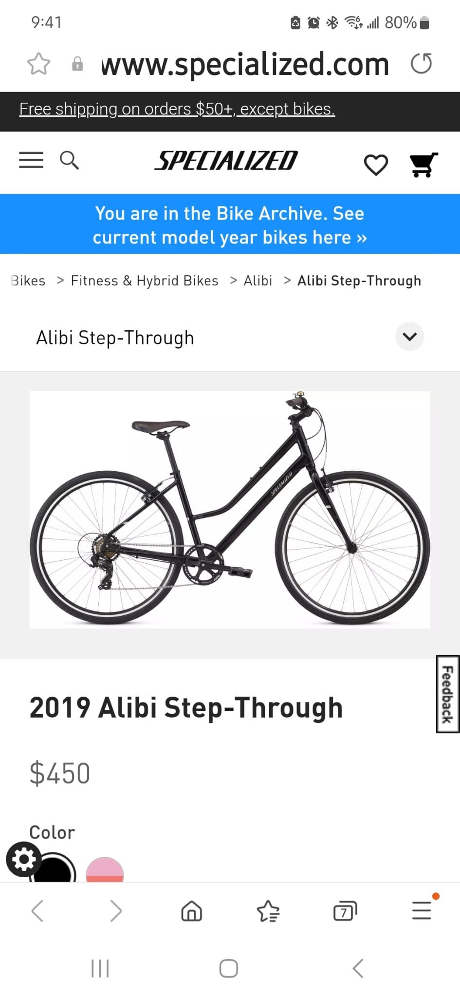 Alibi Step Through Bike