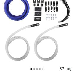 Skar Audio 1/0 Gauge OFC Big 3 Complete Upgrade Electrical Wiring Kit, SKBIG3-0GA
