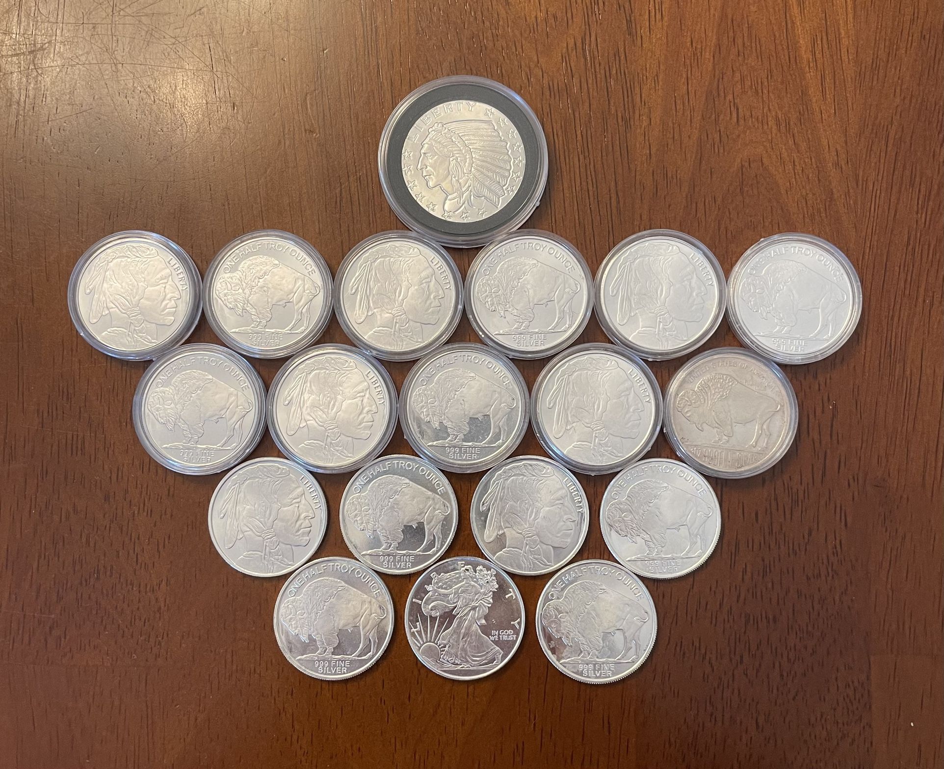 .999 Silver 1/2 Troy Ounce Rounds