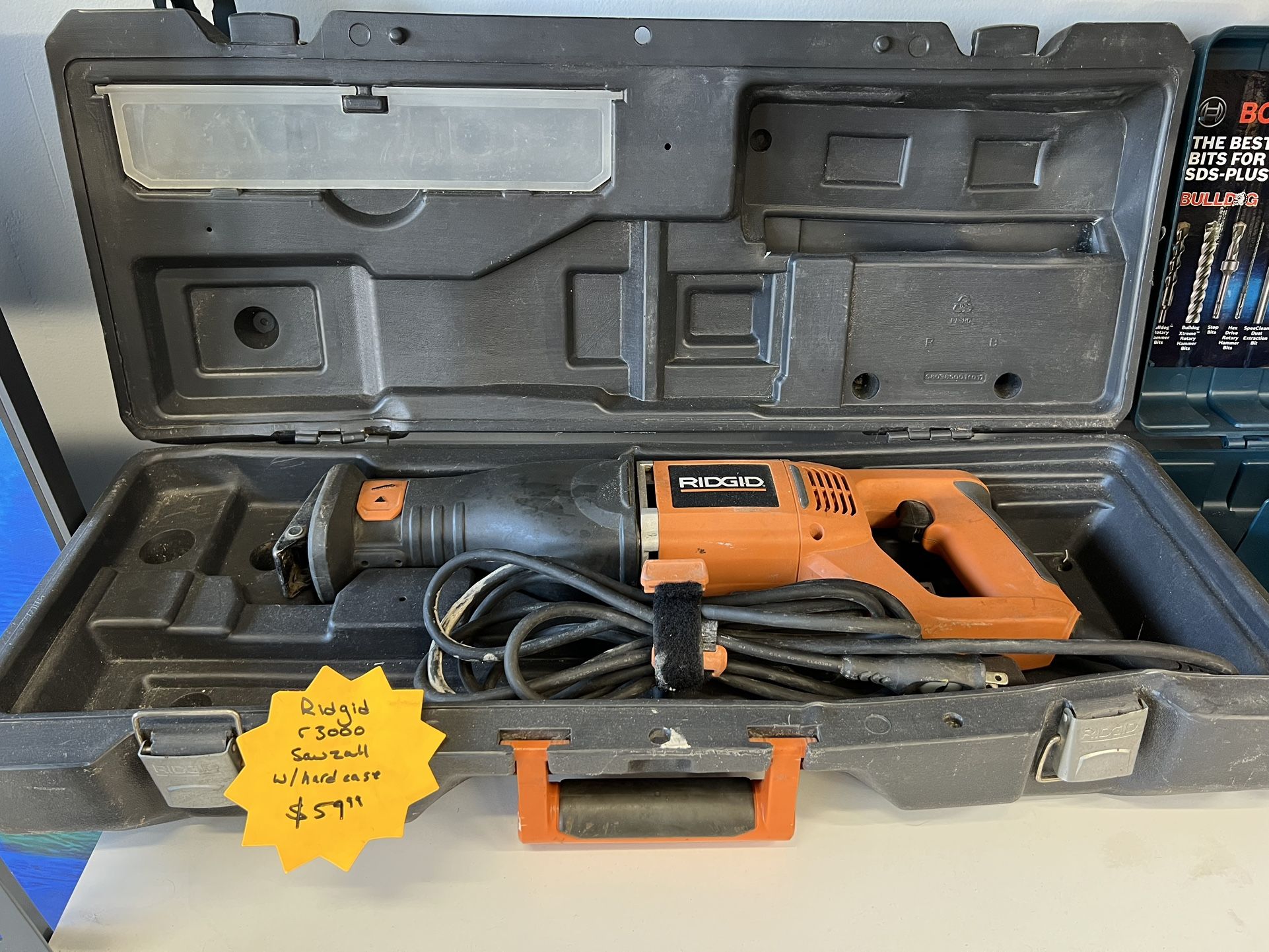 Ridgid R3000 Sawzall W/ Hard case
