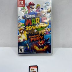 Super Mario 3D World + Bowsers Fury Nintendo Switch Tested Authentic CIB  The product is "Super Mario 3D World + Bowser's Fury" for the Nintendo Switc
