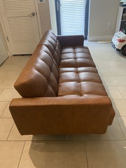 Faux Leather Couch That Turns Into Futon