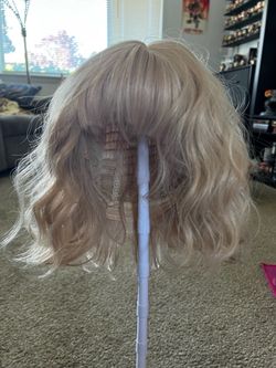 Blonde Curly Wig - short