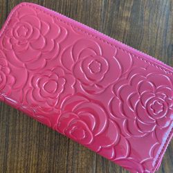 Pink Zippered Wallet