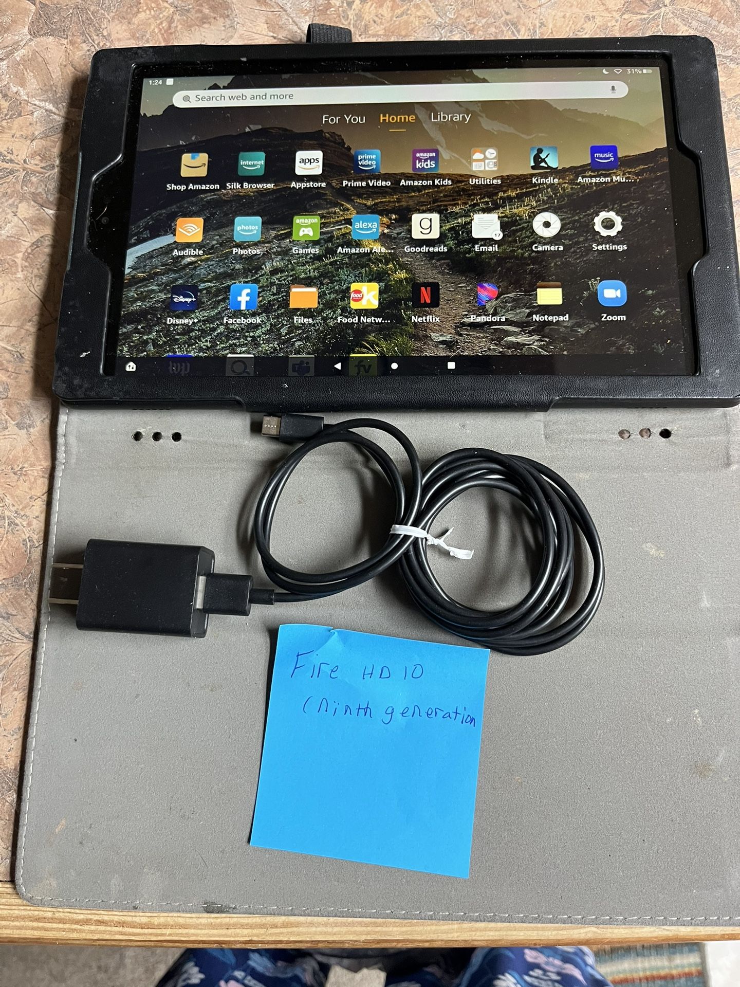 Amazon iPad With Charger