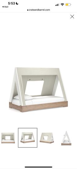 Crate and Barrel Kids Twin Bed with mattress