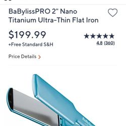 Baby Bliss Nano Titanium Straightener 