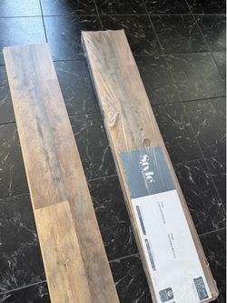 Brown wood laminate flooring