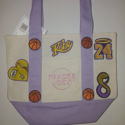 Trader Joe's Pastale Purple Tote Bag