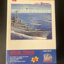 LITU 3D Puzzle Assembled World WD2525 Missile Frigate Fleet Ship 65 Pcs * New
