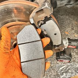 New brake pads and rotor with hardware kit!!
