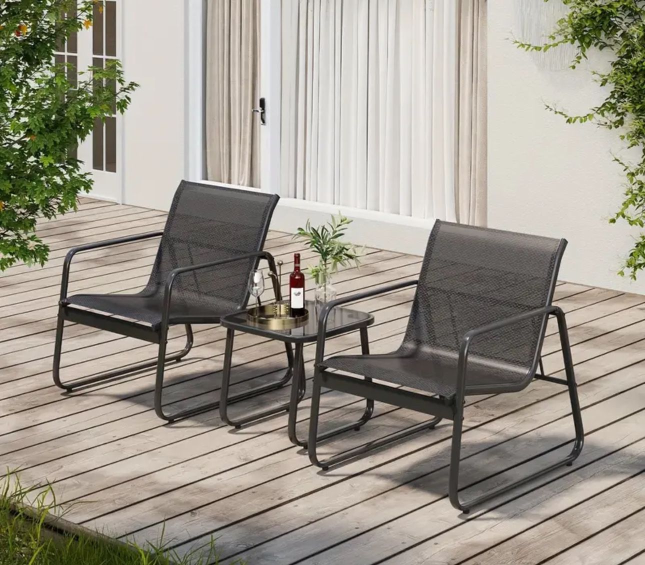 2 Chairs And 1 Balcony Table