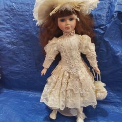 Porcelain Doll 17"