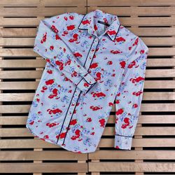 Womens Shirt Long Sleeve Lauren Ralph Lauren Size  XS  red and white floral button-up shirt 