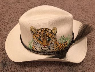 Panama hats with a design hand made