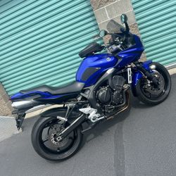 2007 Yamaha FZ6 Beautiful Blue New Tires, Battery 