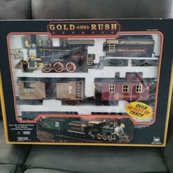 New Bright Gold Rush Express Train Set