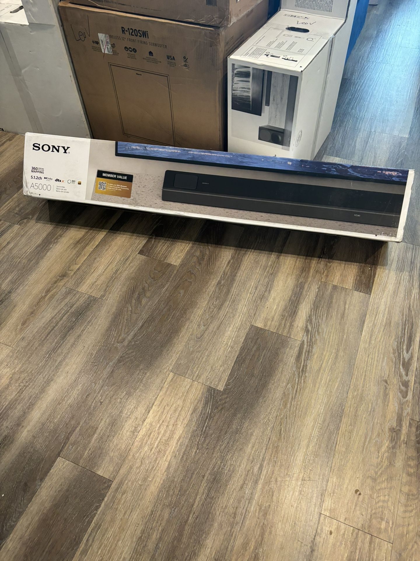 Sony (HT-A5000) - Premium Home Theater Soundbar – Dolby Atmos, DTS:X, 8K HDR, Hi-Res Audio & 360 Spatial Sound