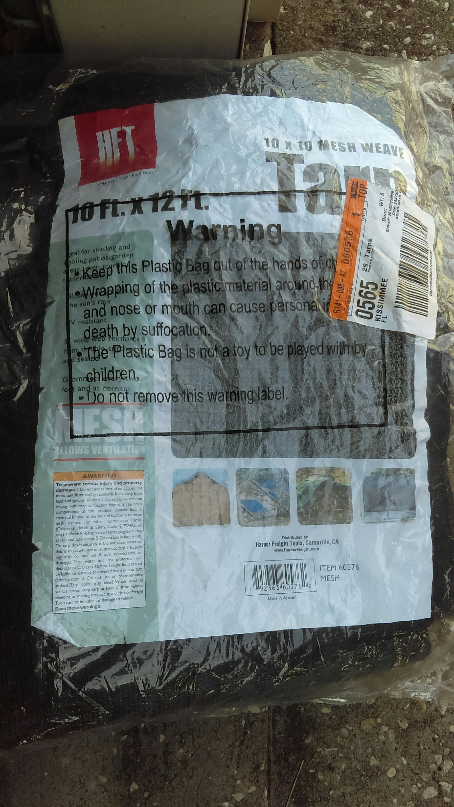 10ft. x 12ft. Mesh Weave Tarp