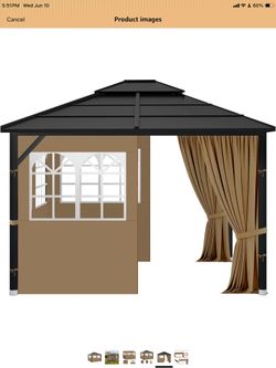 Gazebo curtains only