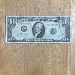 1988 $10 Bill 