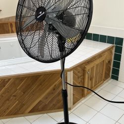 Tornado 20 Inch High Velocity Metal Oscillating Pedestal Fan Commercial, Industrial Use 3 Speed 5000 CFM 1/6 HP 6.6 FT Cord 