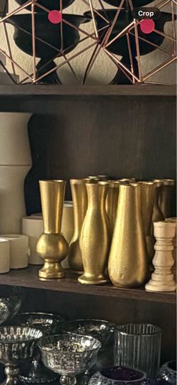 Gold vases