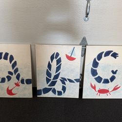 Pottery Barn Kids Used Nautical Painting