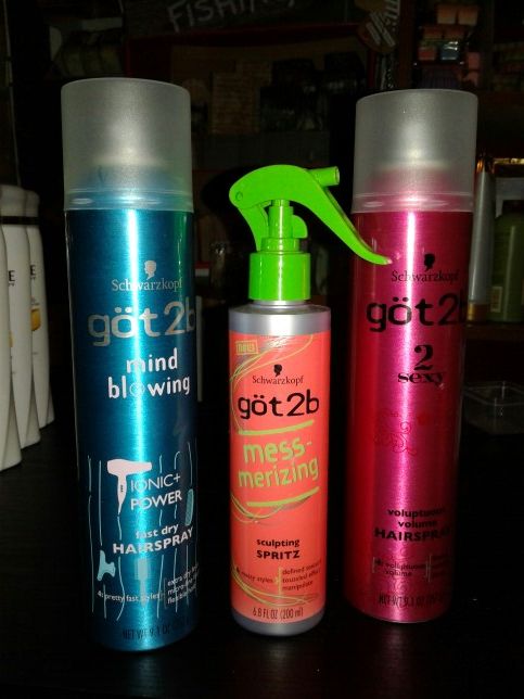 $2.50 each Got2b mind blowing fast dry 2 sexy voluptuous volume Hairspray mesmerizing sculpting Spritz defined texture tousle effect manipulate