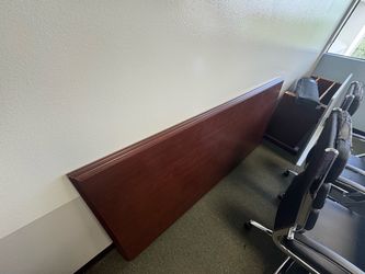 Large Cherry Wood Conference Table