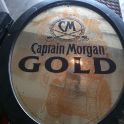 Captain Morgan Oval Bar Wall Mirror 