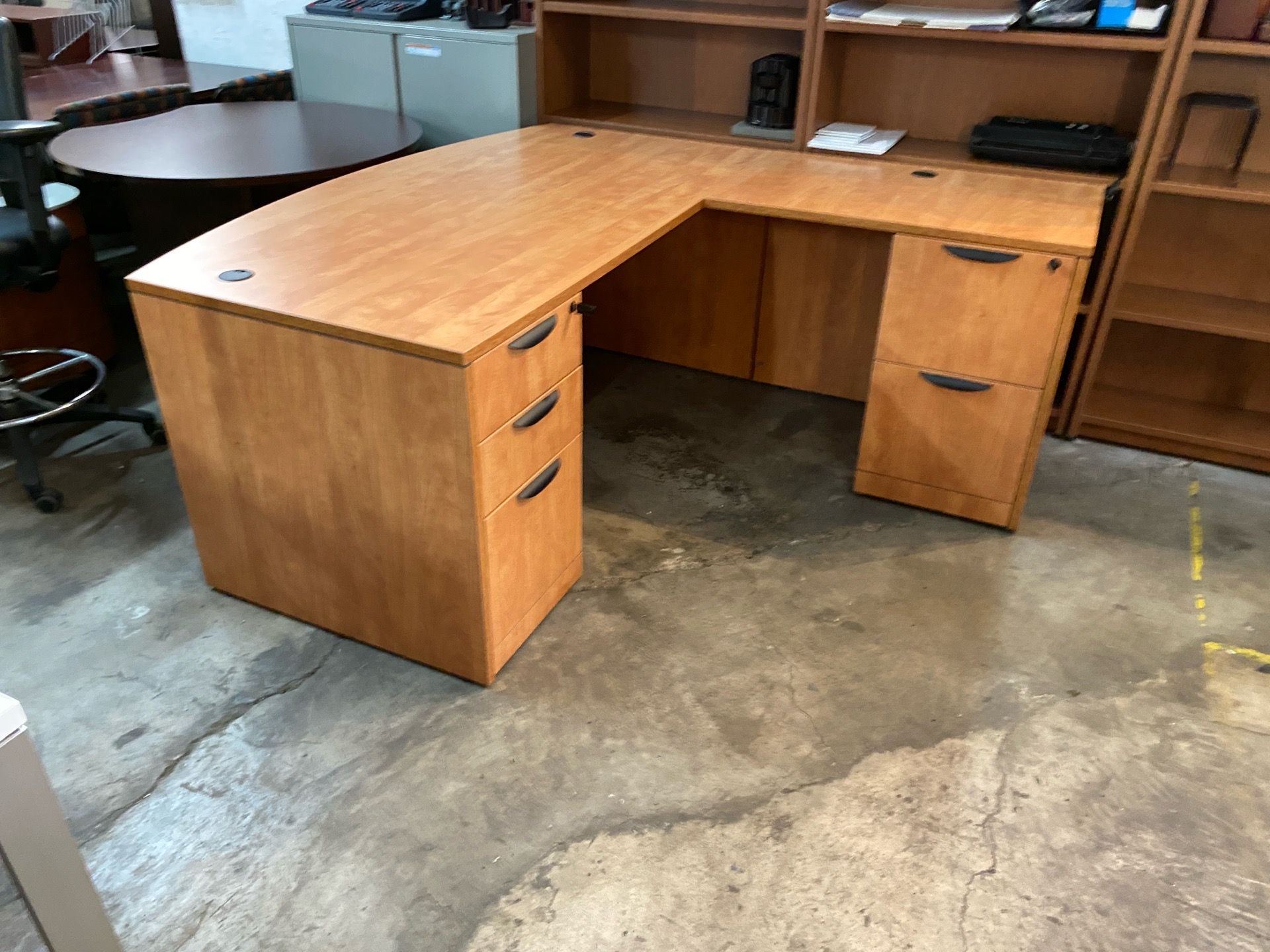 L shaped desk