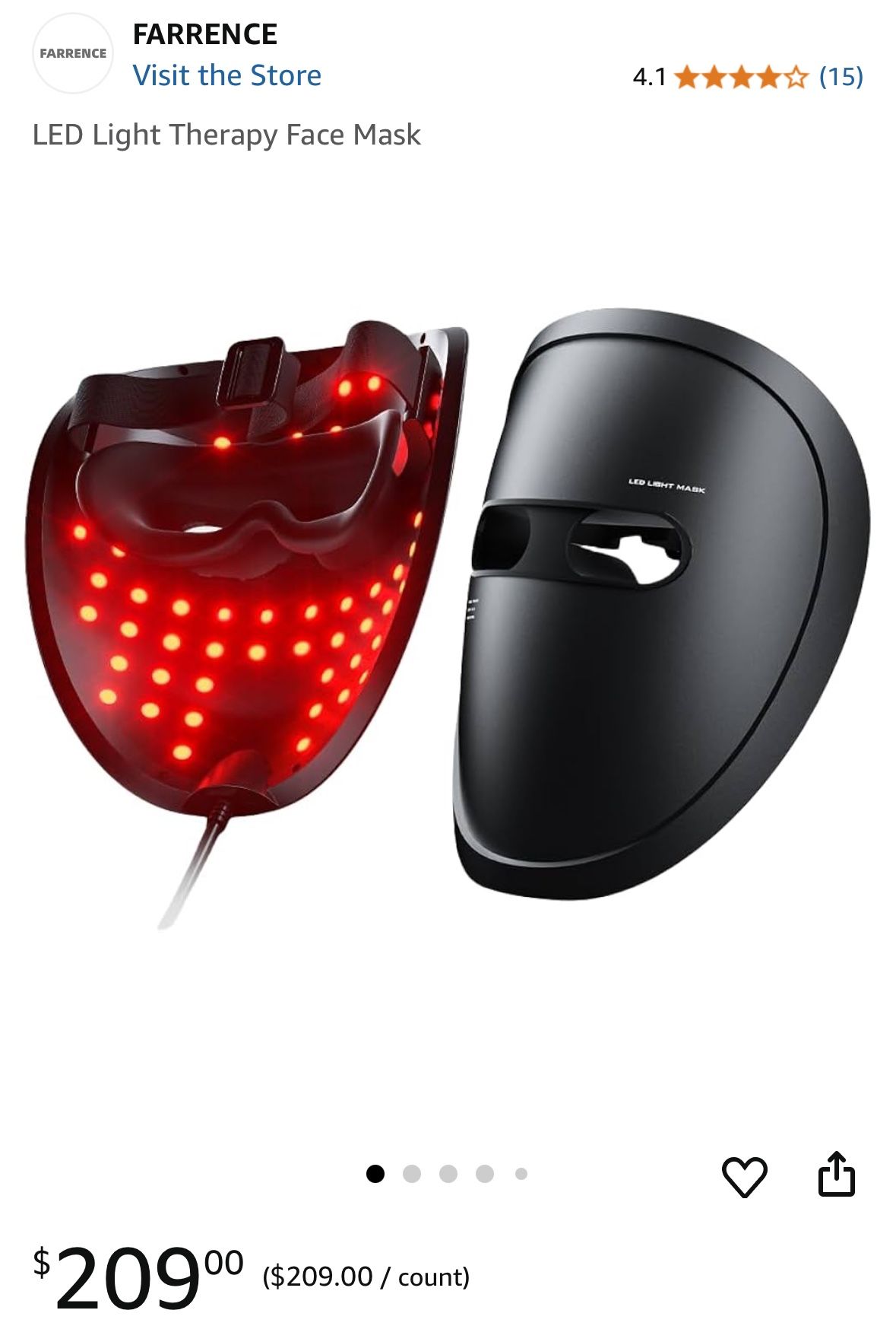 LED Light Therapy Face Mask
