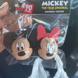 Mickey and Minnie car antennas