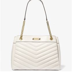 Michael Kors Whitney Medium Quilted Tote Shoulder Bag Light