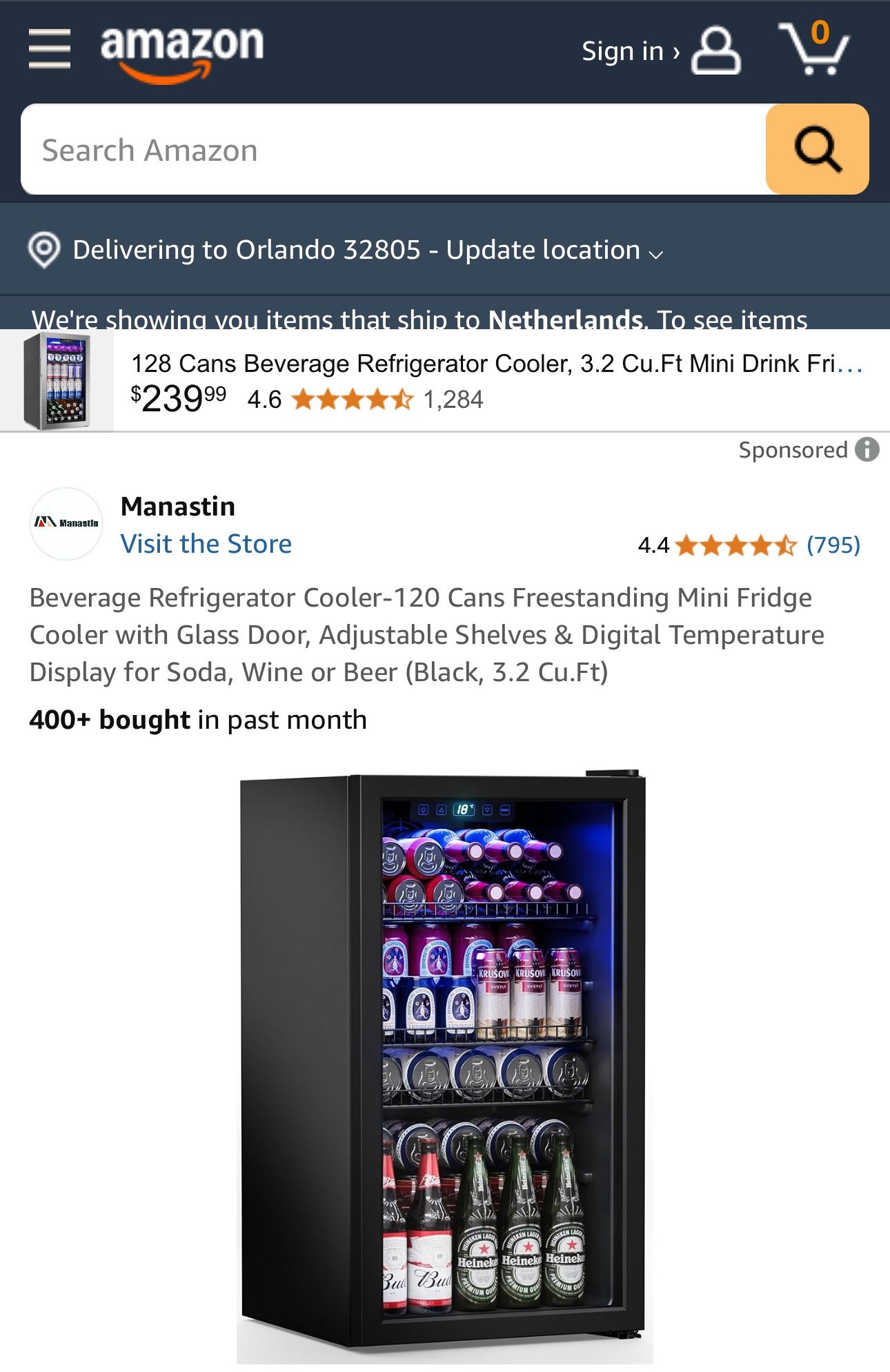 Mini Fridge 120 Cans New