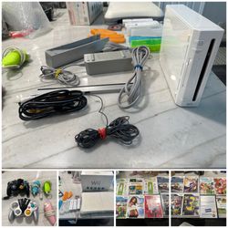 Nintendo Wii Console Bundle with Balance Board, Controllers, and 10 Games