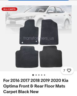 Optima front and rear mats