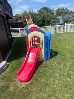 Kids Outdoor Playset with Slides