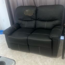 Black Leather Couch