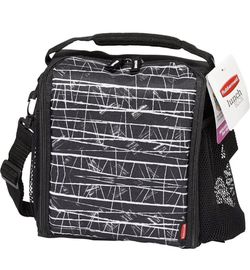 NEW Rubbermaid Insulated LunchBlox Lunch Bag, Lunch Box Medium, Black Etch